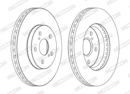 Тормозной диск FERODO DDF1446C