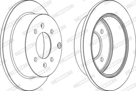 Диск тормозной FERODO DDF1448