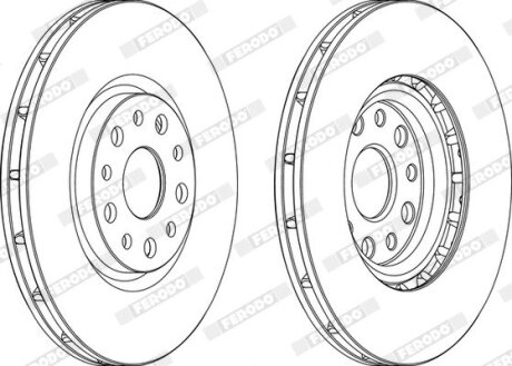 Диск тормозной FERODO DDF1449