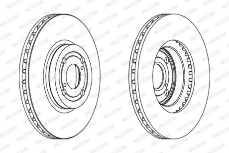 Гальмівний диск FERODO DDF1461C
