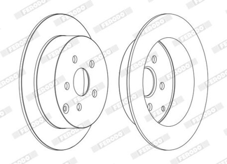 Диск гальмівний FERODO DDF1485C