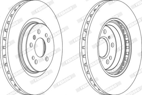 Гальмівний диск FERODO DDF1533C-1