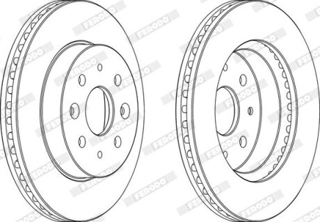 Гальмівний диск FERODO DDF1542