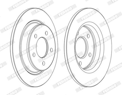 Диск гальмівний FERODO DDF1546C