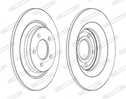 Диск гальмівний FERODO DDF1547C