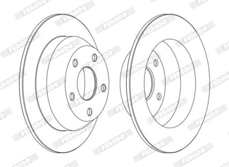 Диск тормозной FERODO DDF1553C