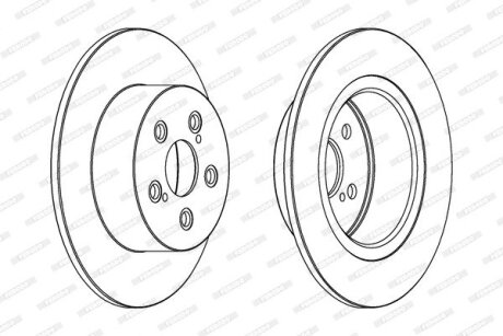 Диск тормозной FERODO DDF1556C