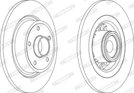 Диск тормозной FERODO DDF1569-1