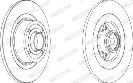 Диск тормозной FERODO DDF1570-1