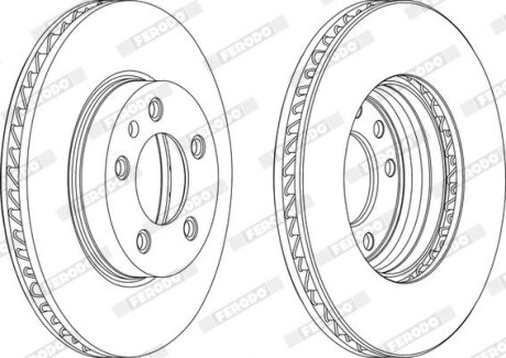 Гальмівний диск FERODO DDF1591LC-1
