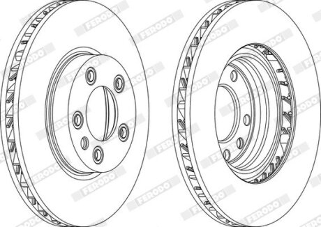 Гальмівний диск FERODO DDF1591RC-1 (фото 1)