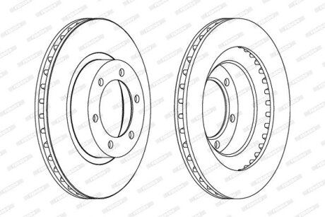 Тормозной диск FERODO DDF1594C