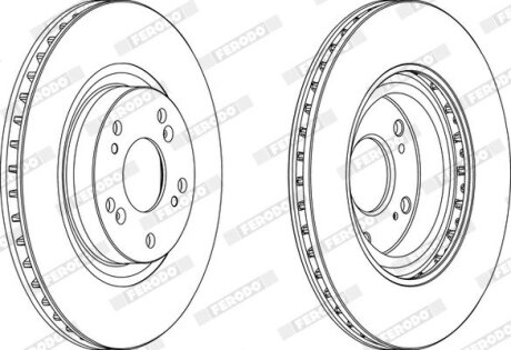 Гальмівний диск FERODO DDF1596