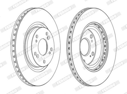 Диск тормозной FERODO DDF1596C