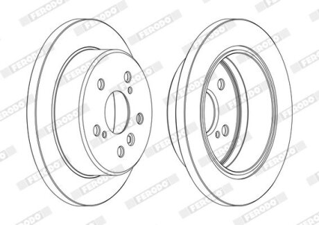 Диск тормозной FERODO DDF1598C