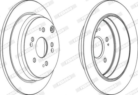 Гальмівний диск FERODO DDF1608