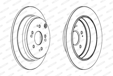 Диск тормозной FERODO DDF1608C