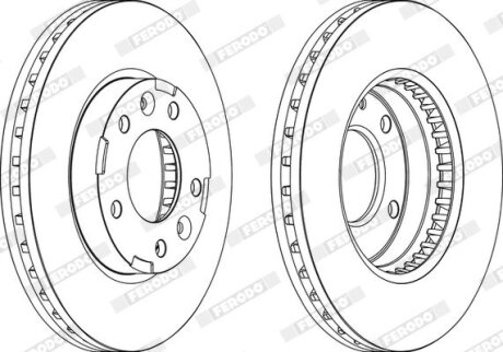 Диск гальмівний FERODO DDF1629