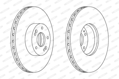 Диск гальмівний FERODO DDF1631C-1