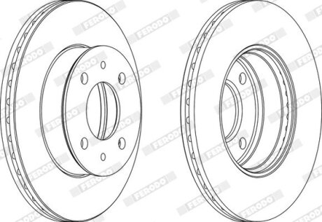 Диск гальмівний FERODO DDF1632