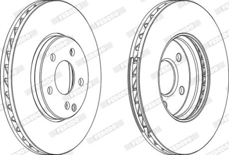 Диск гальмівний FERODO DDF1638C-1