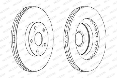 Диск тормозной FERODO DDF1646C