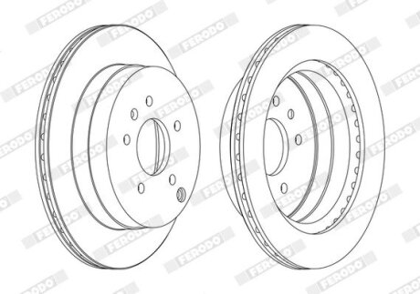 Диск тормозной FERODO DDF1660C