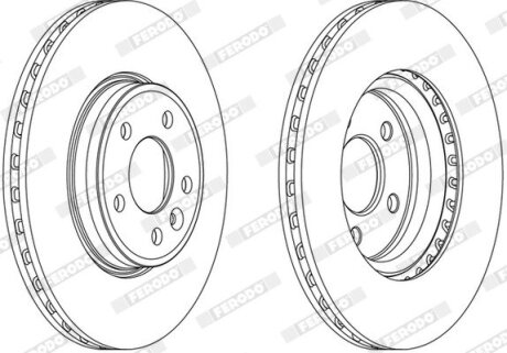 Диск тормозной FERODO DDF1663C