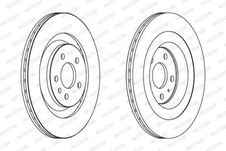 Диск тормозной FERODO DDF1667C