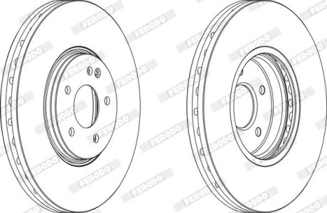 Диск гальмівний FERODO DDF1670C-1