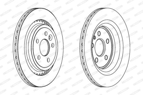 Диск тормозной FERODO DDF1681C