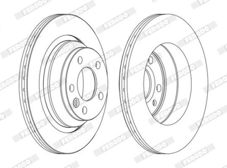 Диск тормозной FERODO DDF1698C