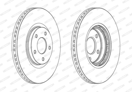 Диск тормозной FERODO DDF1724C