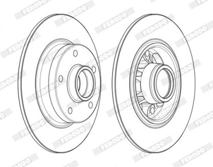 Гальмівний диск FERODO DDF1730-1