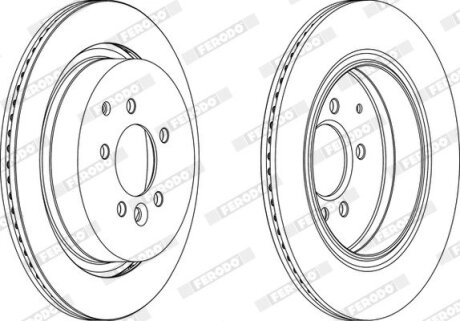 Гальмівний диск FERODO DDF1752
