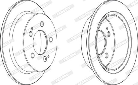 Диск тормозной FERODO DDF1753C