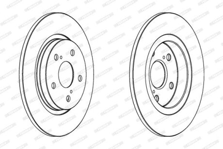 Тормозной диск FERODO DDF1755C