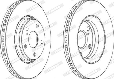 Диск гальмівний FERODO DDF1756