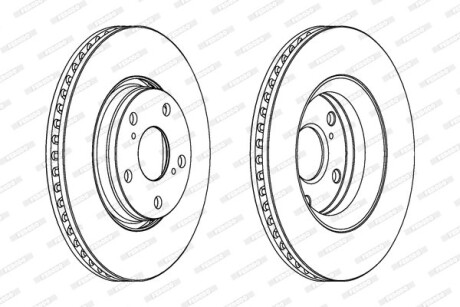 Гальмівний диск FERODO DDF1756C