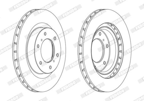 Диск гальмівний FERODO DDF1757C