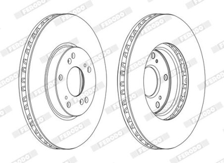 Диск гальмівний FERODO DDF1775C