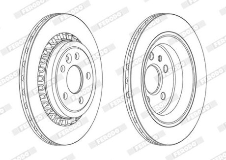 Диск гальмівний FERODO DDF1802C