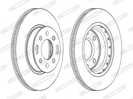 Диск гальмівний FERODO DDF1840C