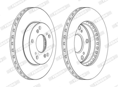 Диск гальмівний FERODO DDF1939C