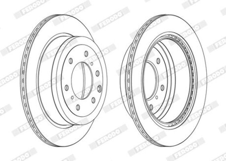 Диск гальмівний FERODO DDF1965C