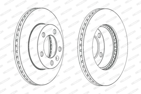Тормозной диск FERODO DDF1974C-1