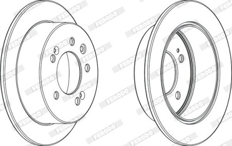 Гальмівний диск FERODO DDF2005C