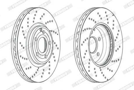 Диск гальмівний FERODO DDF2054C-1