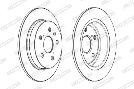 Диск гальмівний FERODO DDF2067C