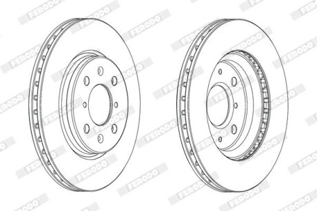 Диск гальмівний FERODO DDF2070C